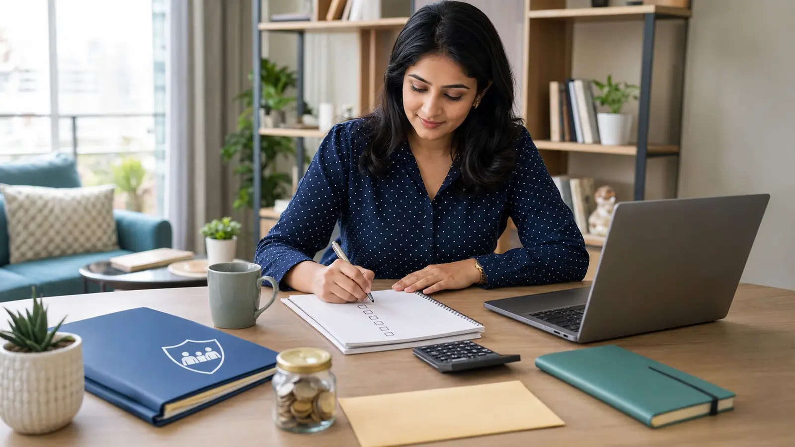 Indian salaried professional reviewing a practical personal finance checklist